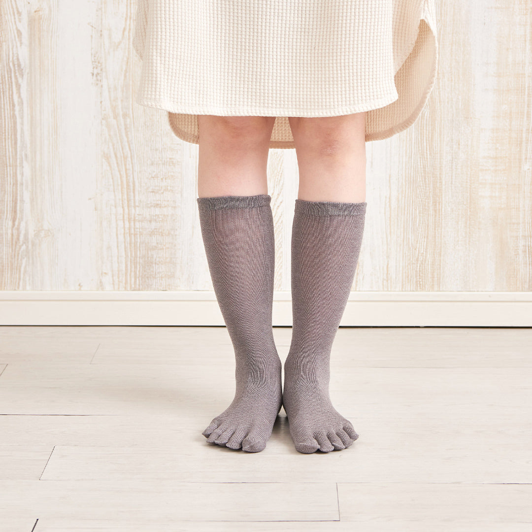 Cotton five-finger socks - with anti-slip grip - 320s