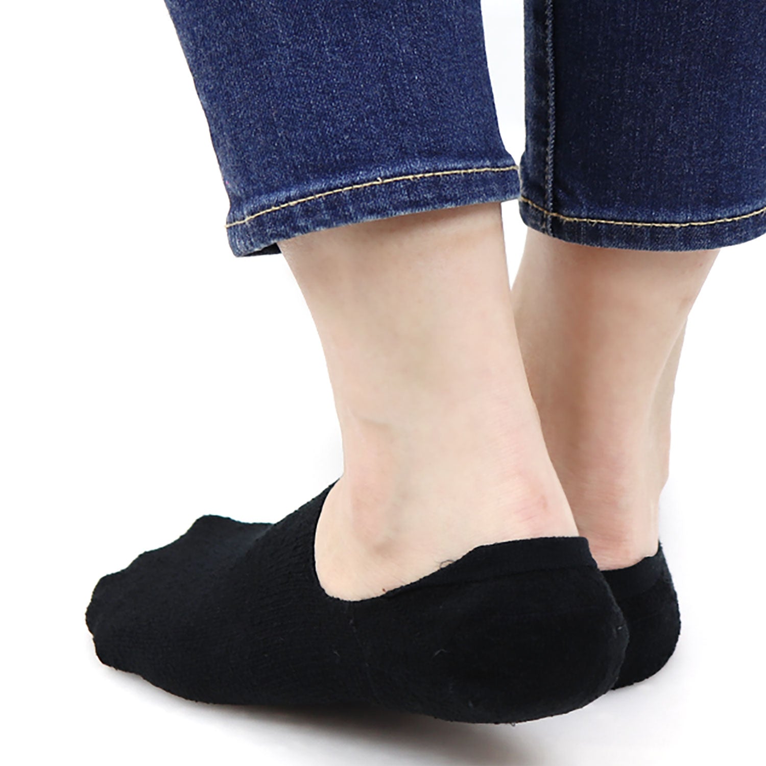 Heel-Smoothing Socks - Low-cut single-layer cotton-blend - 577