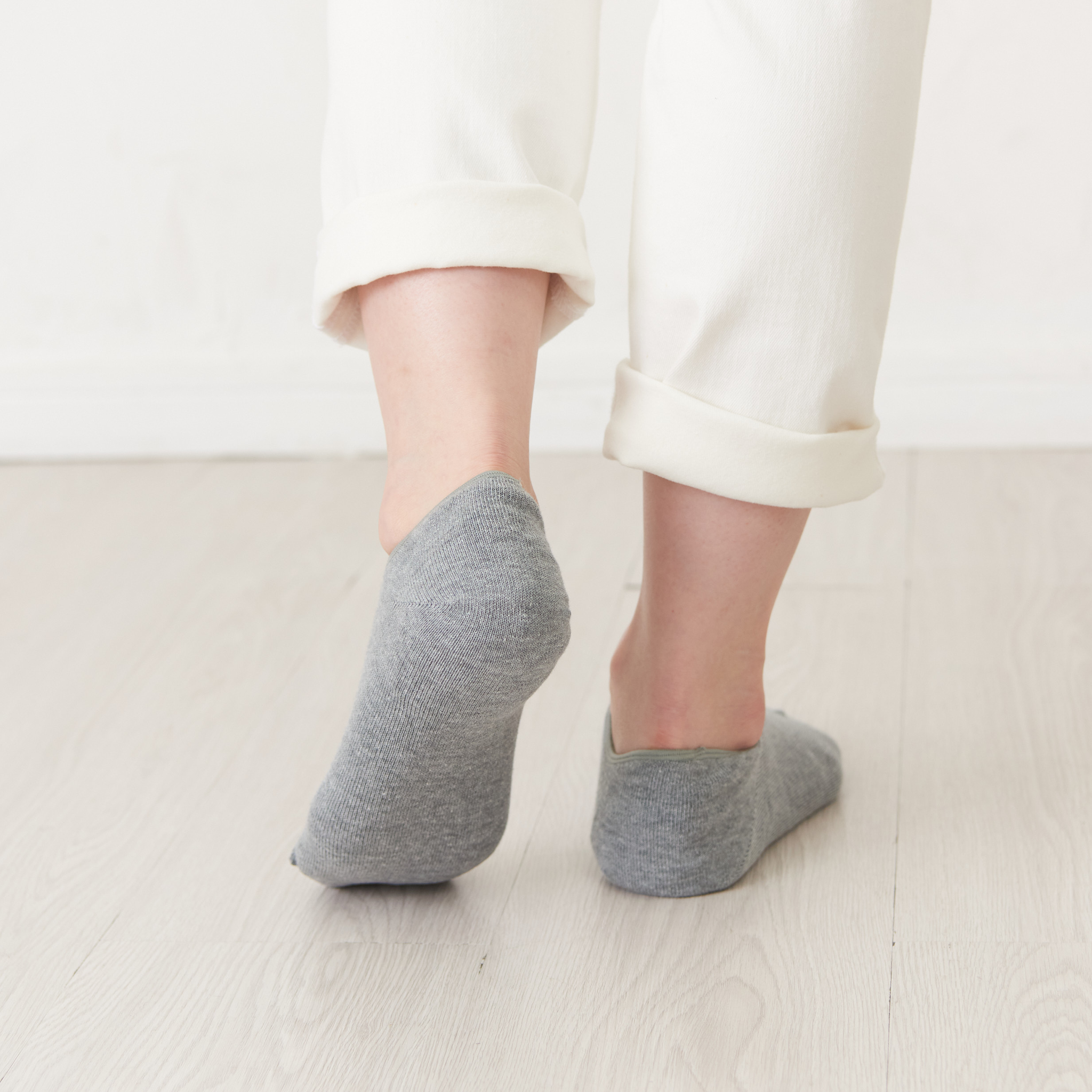 Heel-Smoothing Socks - Double-layer wool-blend sneaker length - 645