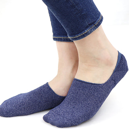 Heel-Smoothing Socks - Low-cut single-layer cotton-blend - 577