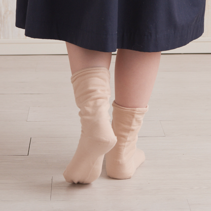 Silk and cotton heel-smoothing socks - 553