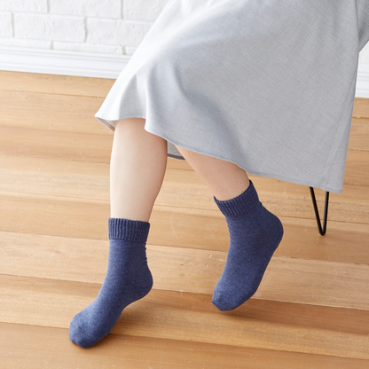 Double-layered wool-blend socks for smooth soles - 720