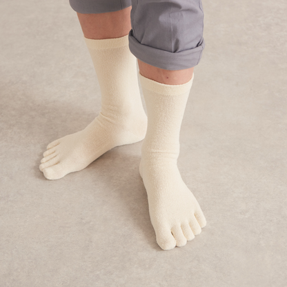 Silk five-toed socks for men-2 pair set-S7